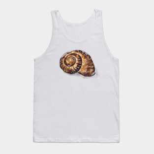 Brown Snail Shell Tank Top